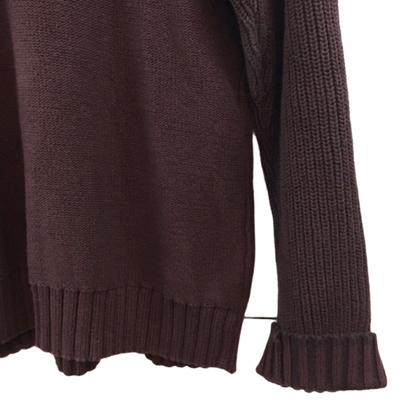 Columbia purple chunky knit crewneck sweater M - Picture 3 of 7